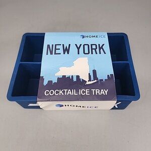Home Ice New York Cocktail Ice Tray Silicone Ice Mold Makes 6 Large New